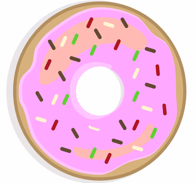 Bases para copos sobremesa rosa congelada - TenStickers