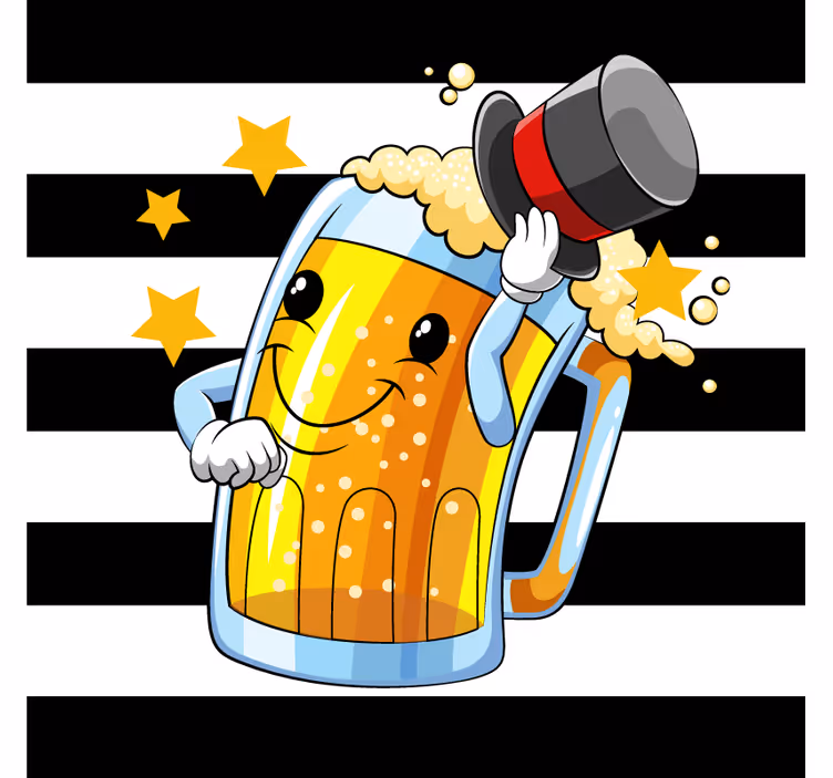 Bases para copos de cerveja produtoengraçado de cerveja - TenStickers