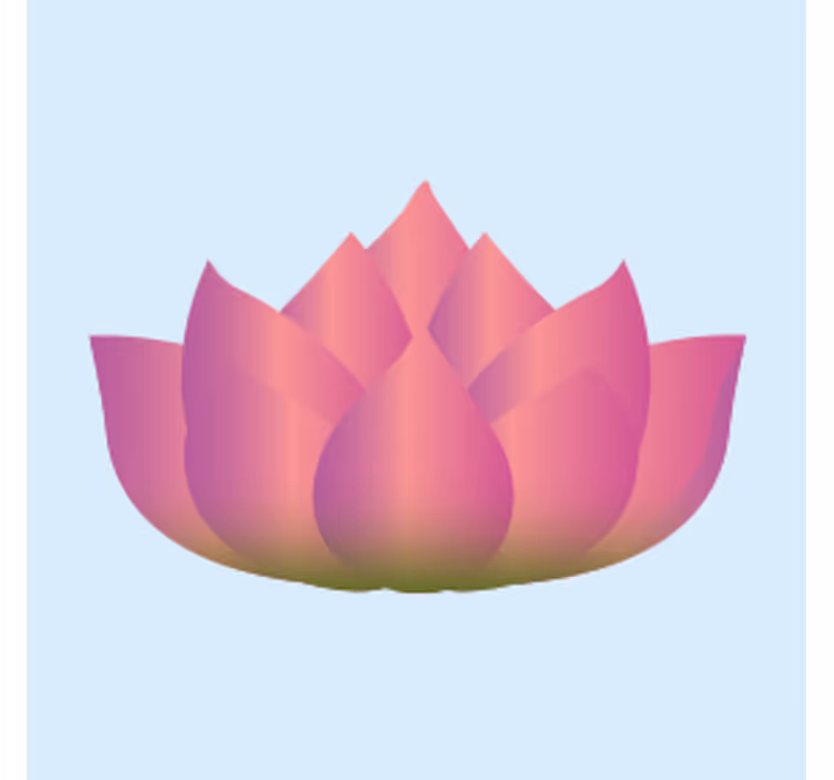 Bases para copos flor de lótus em flor - TenStickers