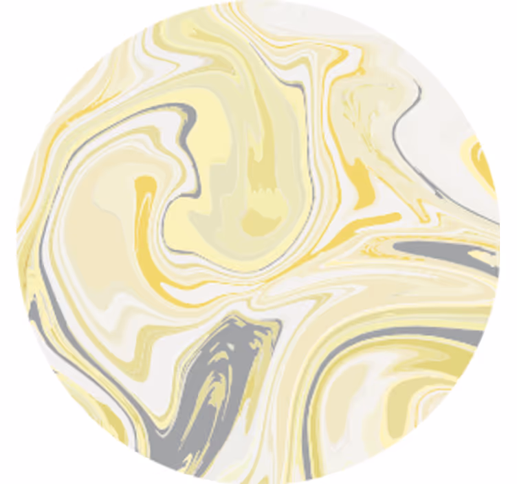 Bases para copos de padrão amarelo marmorizado - TenStickers