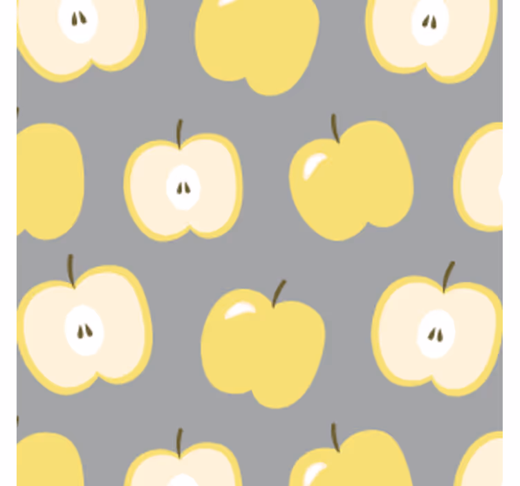 Bases para copos estampa de maçã amarela - TenStickers