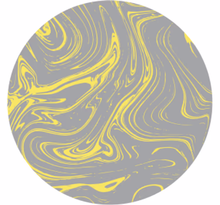 Bases para copos de padrões amarelos em espiral - TenStickers