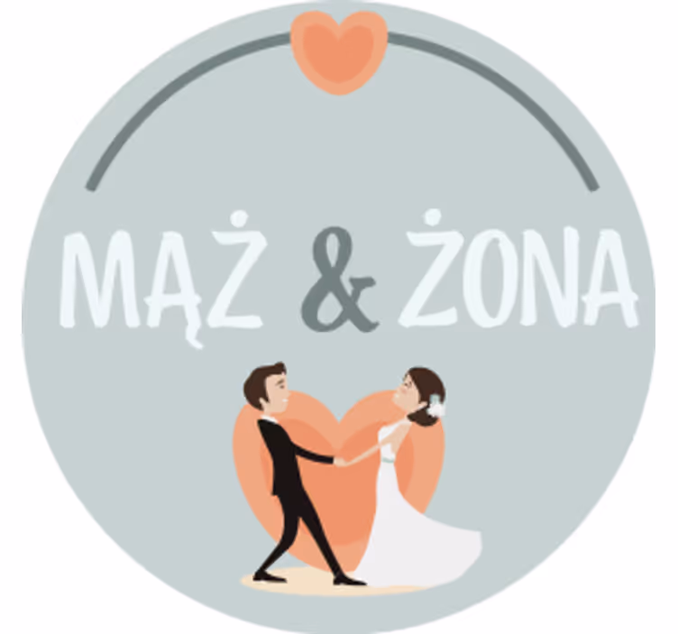 Bases para copos casamentos casal de noivos coração - TenStickers