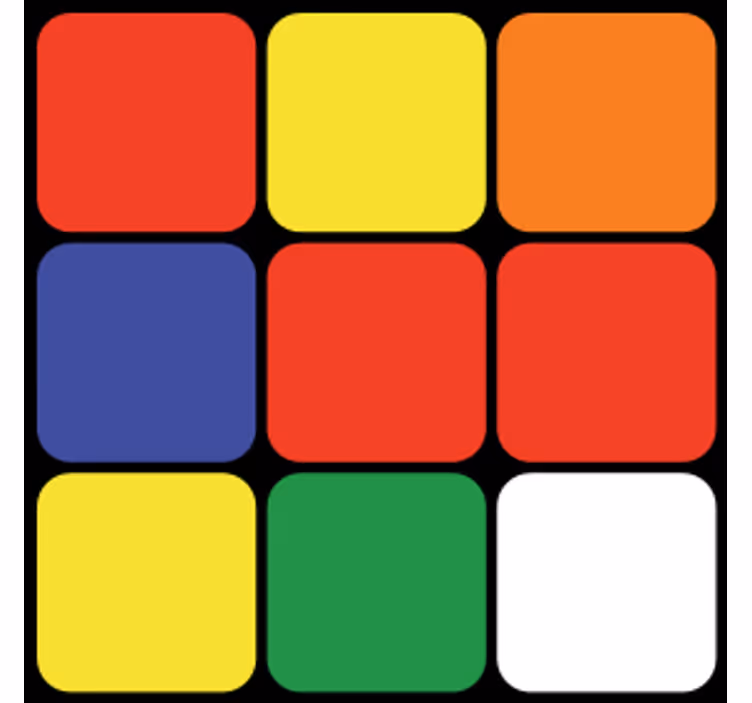 Bases para copos em arranjo quadrado colorido - TenStickers