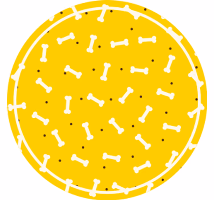 Bases para copos padrão de osso redondas - TenStickers
