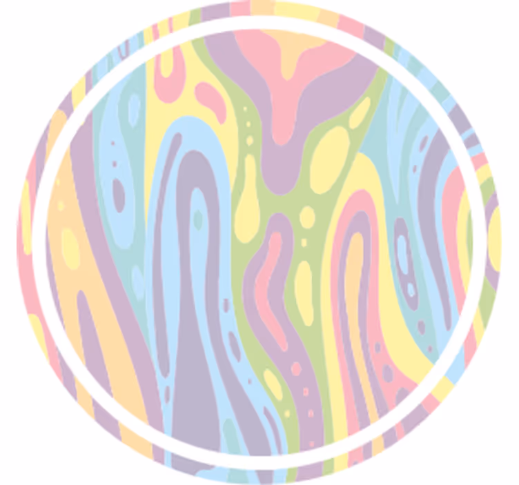 Bases para copos de padrão pastel ondulado - TenStickers
