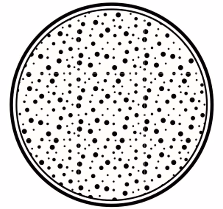 Bases para copos de padrão de pontos pretos - TenStickers