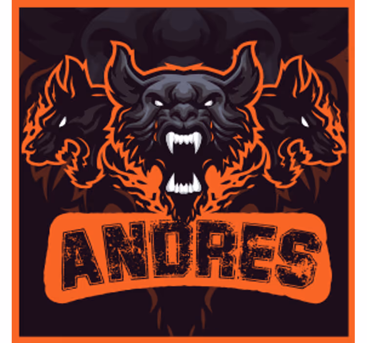 Bases para copos monstro de três cabeças - TenStickers