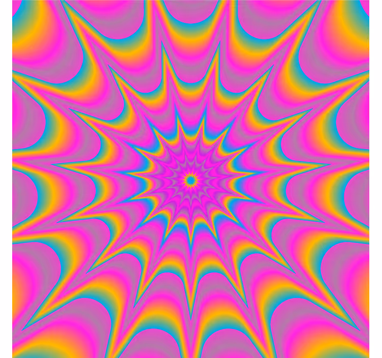 Bases para copos com padrão espiral vibrante - TenStickers