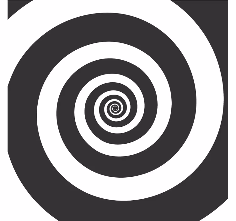 Bases para copos de padrão espiral contrastante - TenStickers