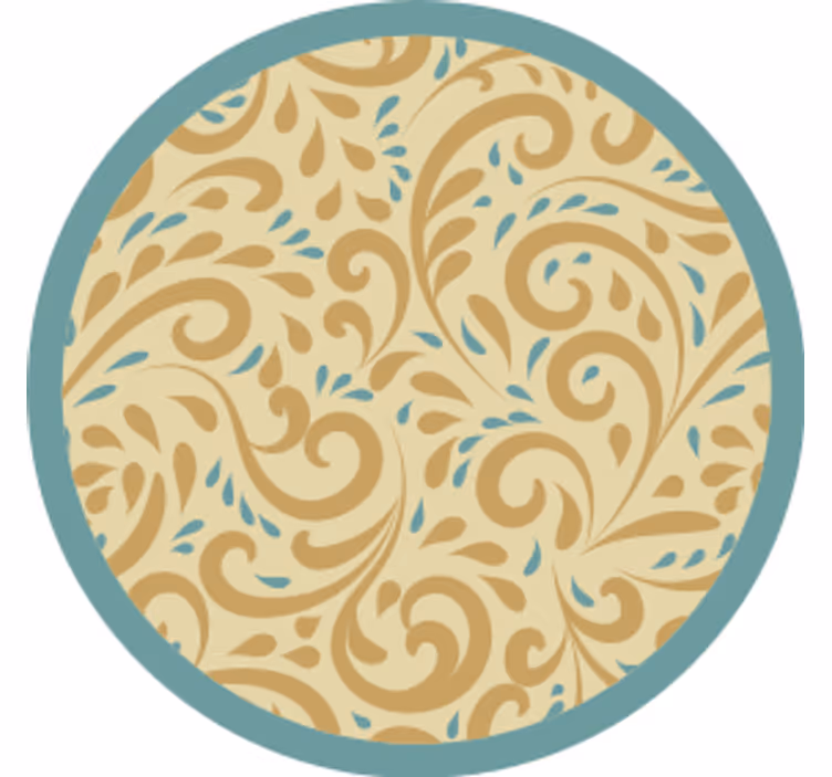 Bases para copos de inspiração floral elegante - TenStickers