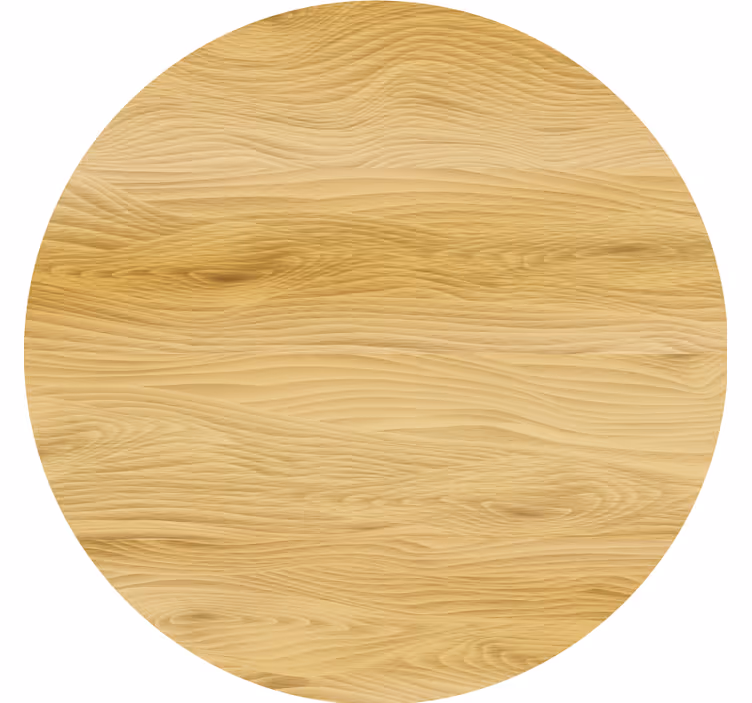 Bases para copos de superfície circular de madeira natural - TenStickers