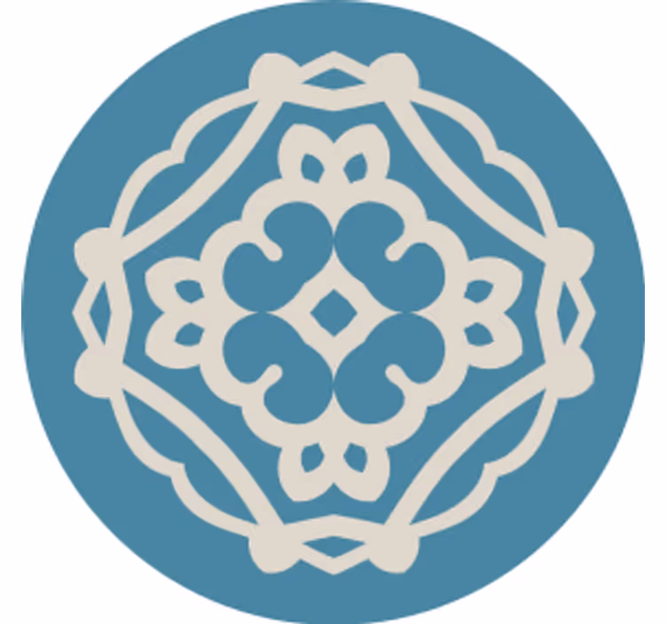 Bases para copos de padrão intricado - TenStickers