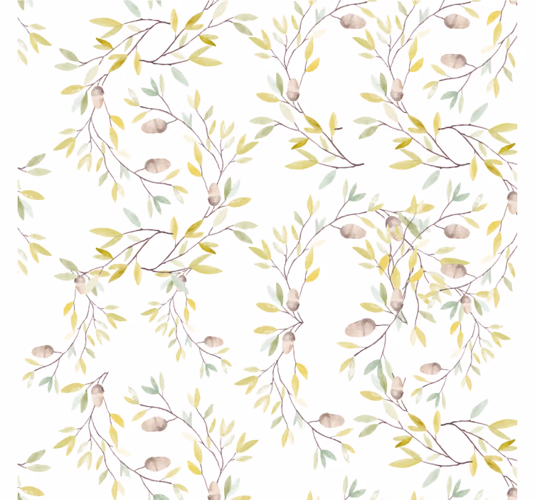 Bases para copos de padrão de vinha floral - TenStickers