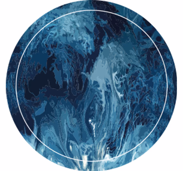 Bases para copos de padrão azul abstrato em espiral - TenStickers