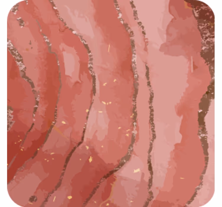 Bases para copos de redemoinhos de mármore rosa - TenStickers