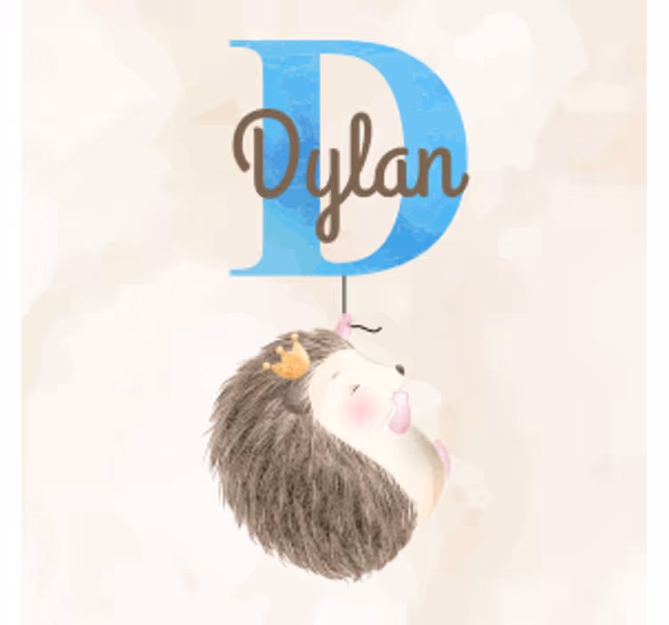 Bases para copos personalizáveis ouriço com fonte marrom - TenStickers