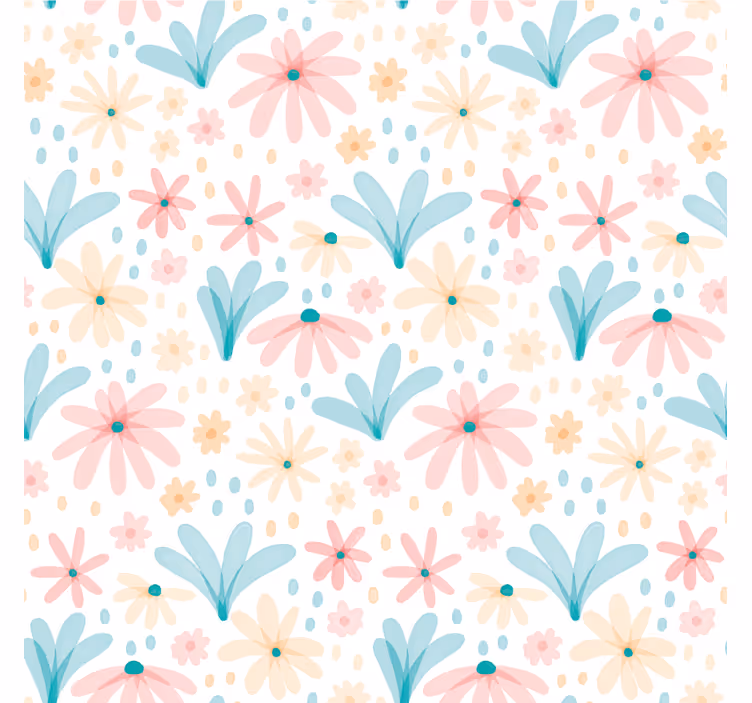 Bases para copos de estampa floral - TenStickers