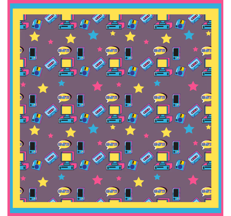 Bases para copos padrão retro tech - TenStickers
