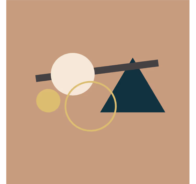 Bases para copos modernas formas geométricas com círculo - TenStickers