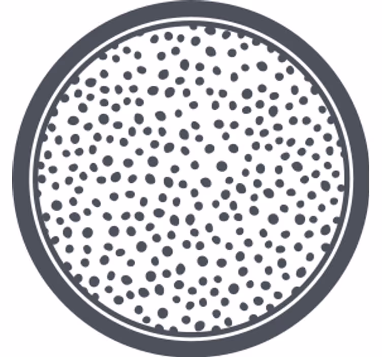 Bases para copos de padrão pontilhado circular - TenStickers