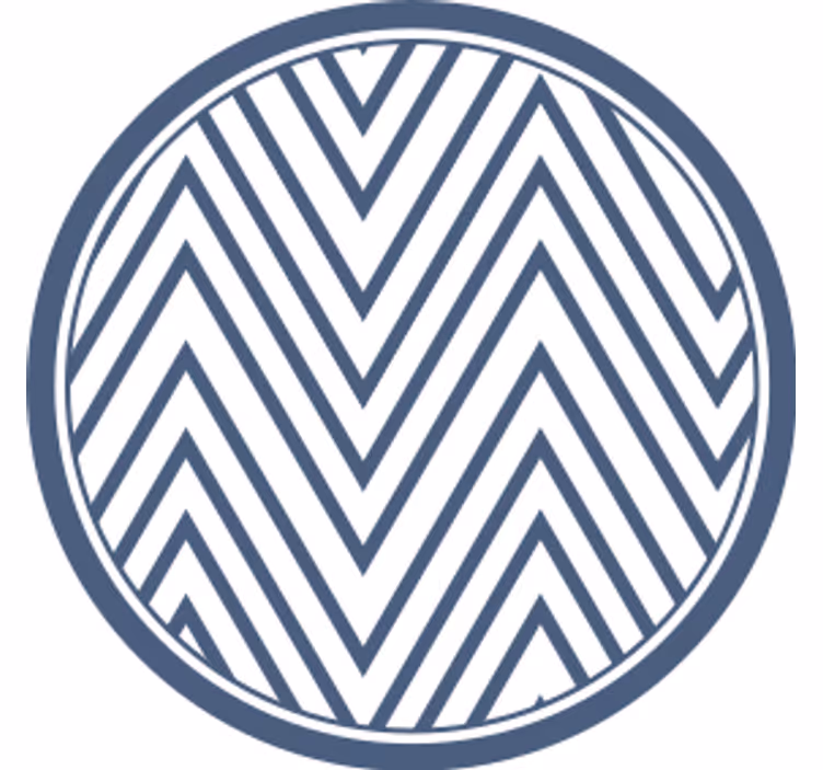 Bases para copos de superfície em padrão chevron - TenStickers