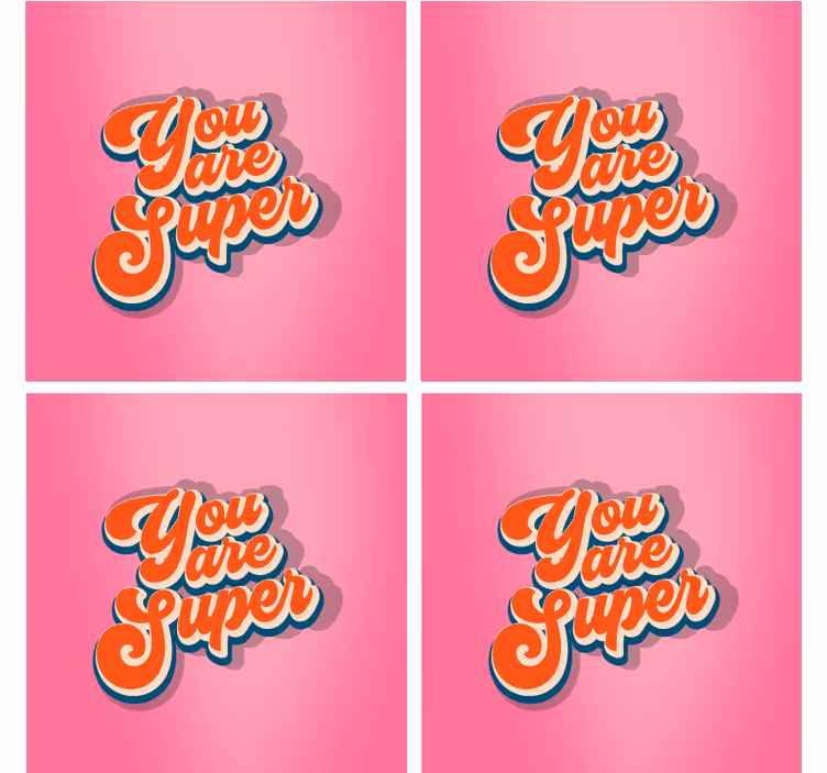 Bases para copos frase design de frases motivacionais - TenStickers