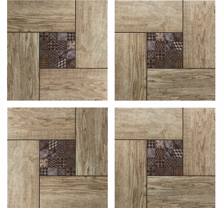 Bases para copos azulejos com motivo de textura de madeira - TenStickers