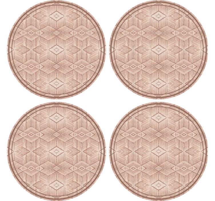 Bases para copos de superfície circular geométrica - TenStickers