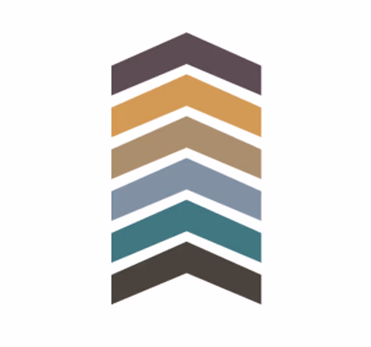 Bases para copos de padrão chevron em camadas - TenStickers