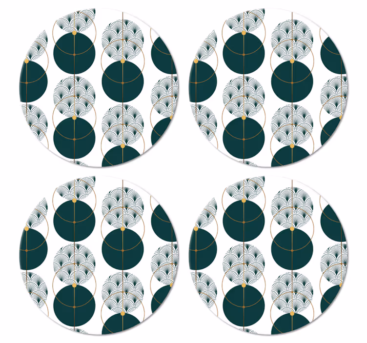Bases para copos modernas Estilo glamour geoart - TenStickers