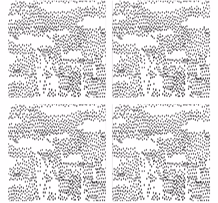 Bases para copos de padrão preto abstrato - TenStickers