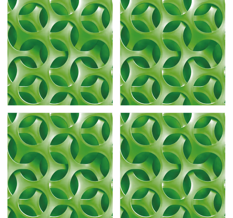 Bases para copos de padrão circular em camadas - TenStickers