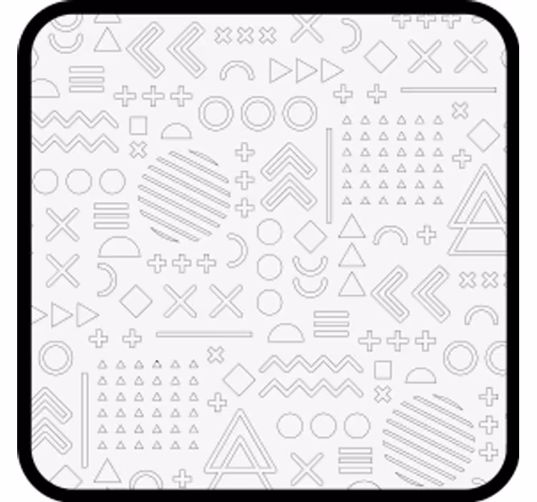 Bases para copos de padrões geométricos abstratos - TenStickers