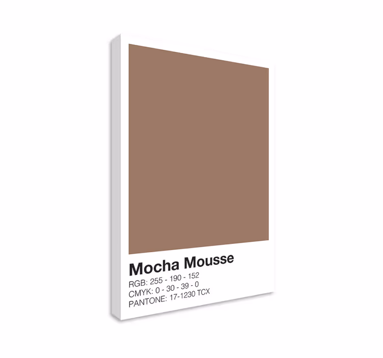 Quadro Decorativo moderno composição de cor mocha - TenStickers
