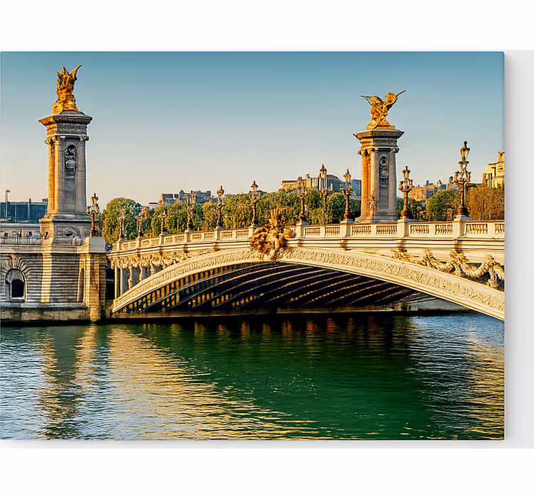 Quadro de arte a ponte do sena - TenStickers