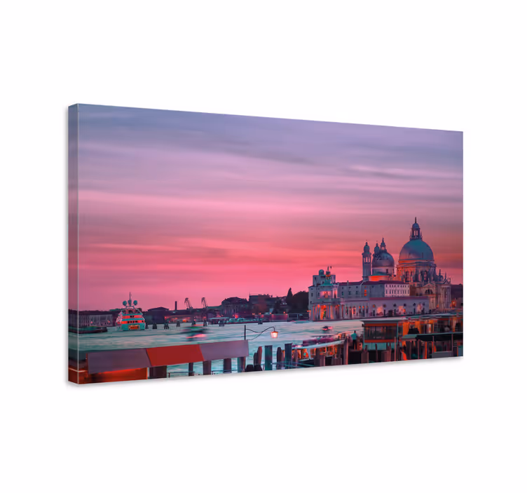 Quartos de cidades Lindo pôr do sol em veneza - TenStickers