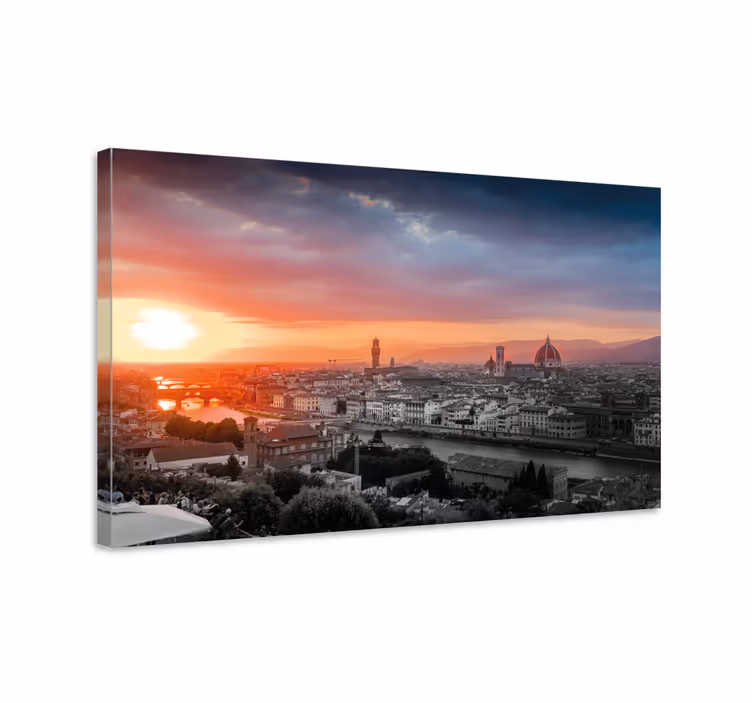 Quartos de cidades Pôr do sol em florença - TenStickers