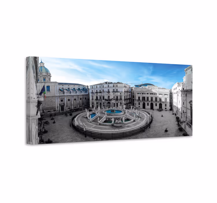 Quartos de cidades praça da fonte de palermo - TenStickers