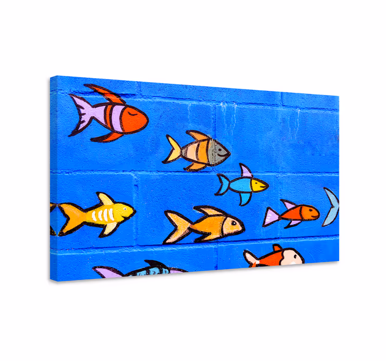 Quadro de paisage Oceano de parede de tijolos - TenStickers