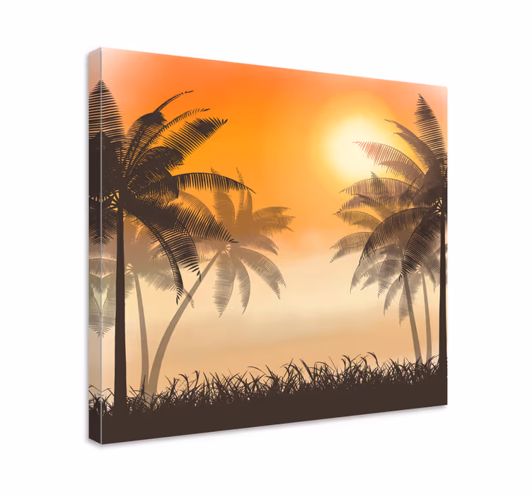 Quadro de paisage Paisagem do pôr do sol - TenStickers