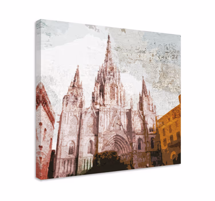 Quadros de pessoas Personas catedral barcelona - TenStickers