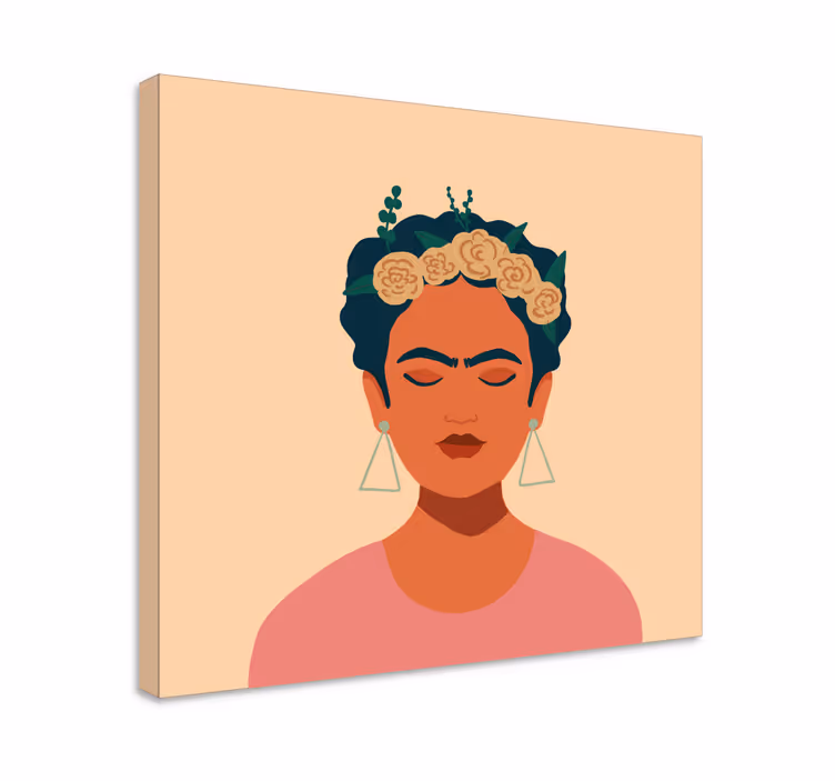 Quadros de personagens Personajes frida khalo - TenStickers