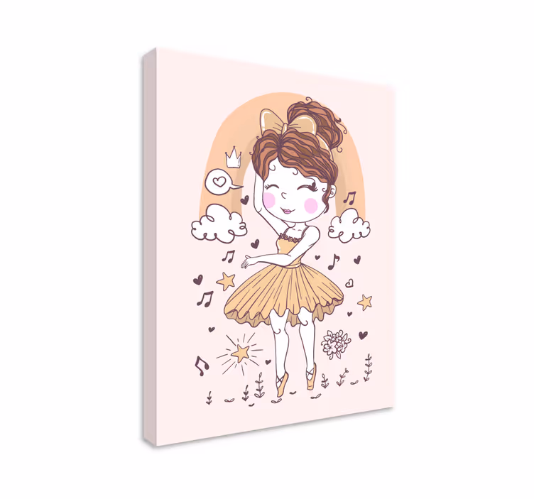 Quadro de bailarina Bailarinas dibujadas - TenStickers