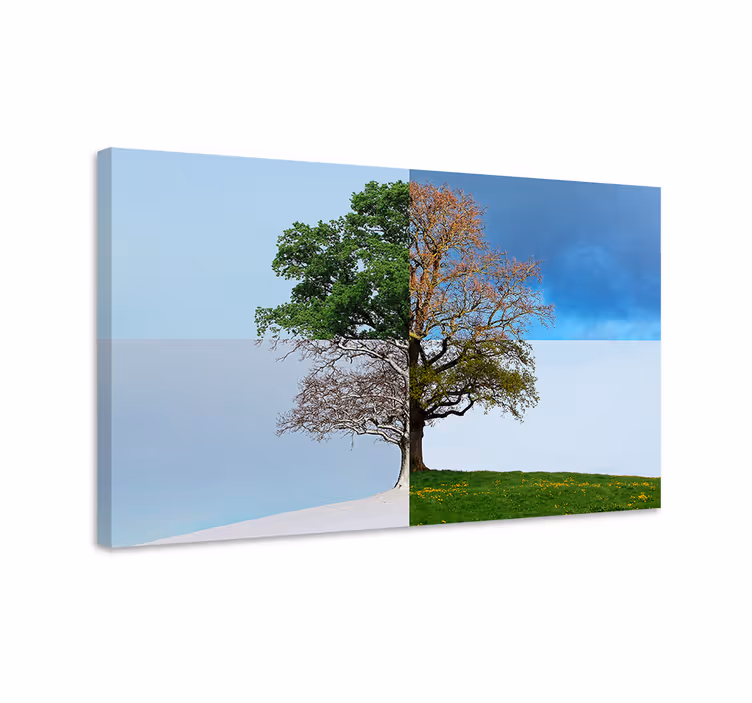 Quadro de árvores Arboles cuatro estaciones - TenStickers