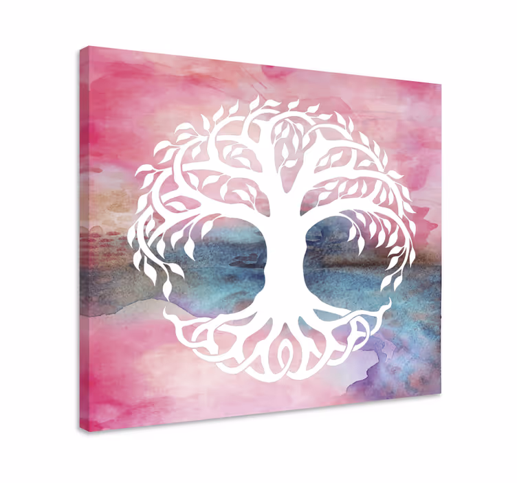 Quadro de árvores Aquarela árvore da vida - TenStickers