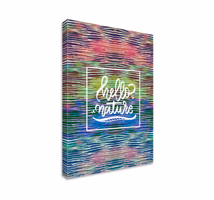 Quadro com letras olá natureza - TenStickers