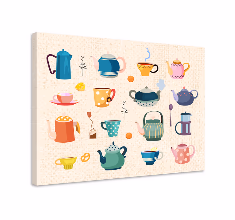 Quadro vintage Chá de cozinha vintage - TenStickers