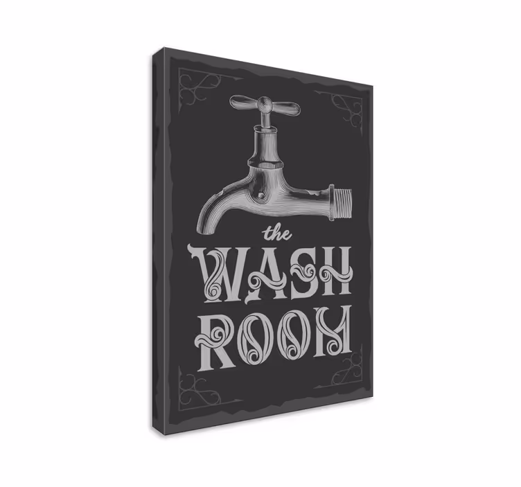 Quadro para a casa de banho Sala de lavagem - TenStickers