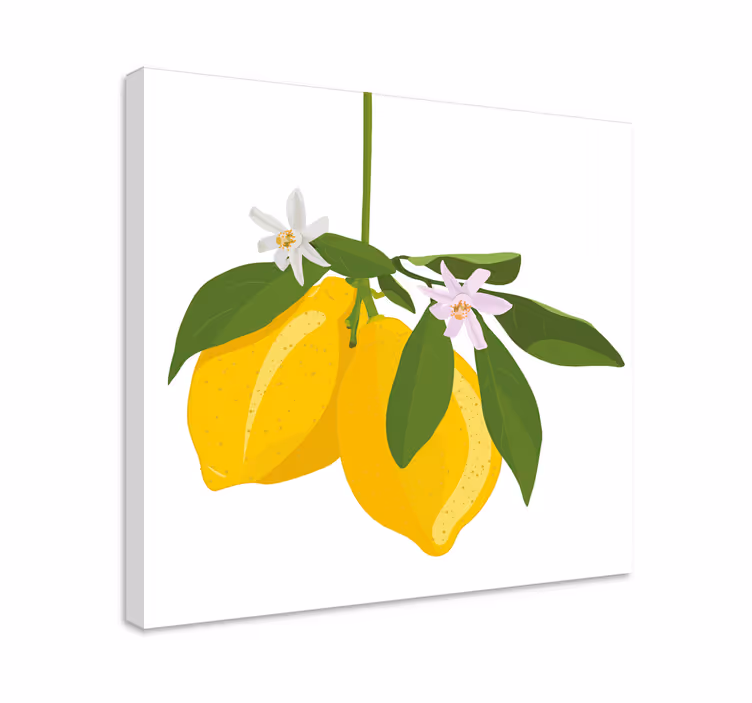 Quadro de vinícola Limoeiro - TenStickers